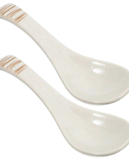 Elegant Japanese Ceramic Spoon for Ramen and Dumplings - A Touch of Sophistication for Every Meal