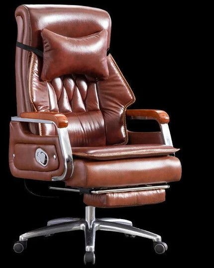 Ergonomic Faux Leather Gaming Recliner with 360-Degree Swivel