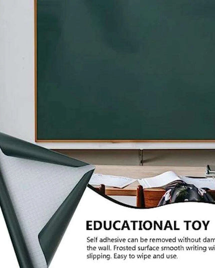 Versatile Green Waterproof Chalkboard Sticker Roll - Easy to Apply and Erase