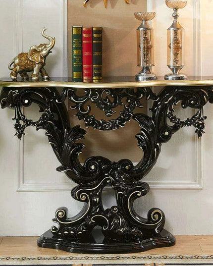 European Vintage Console Table - Classic Entryway Storage Solution