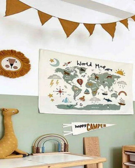 Celestial Animal Canvas Wall Art for Children's Rooms - Nordic Inspired Decor