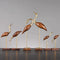 Xin Yi Wooden Crane Bird Sculpture - Brass Home Décor Figurine