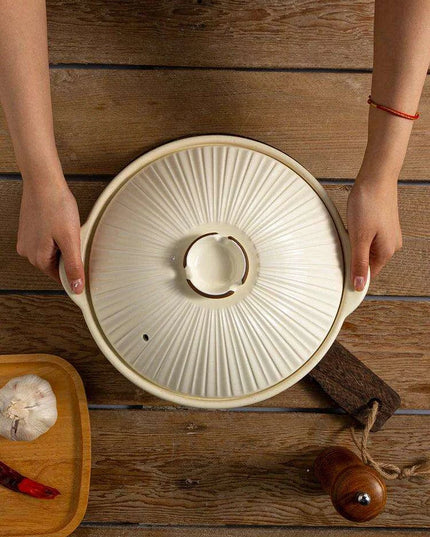 Korean Traditional Ceramic Casserole Pot - Perfect for Authentic Gas Cooking