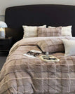 Brown / King Size 4pcs / Flat Bed Sheet