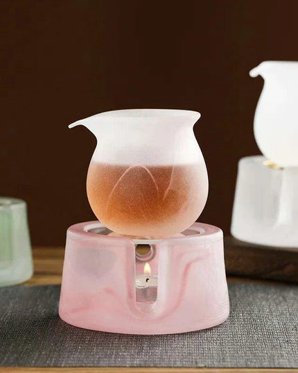 Sleek Japanese Ceramic Tea Warmer and Candle Holder for Luxurious Tea Service