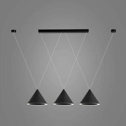 Sleek Customizable LED Pendant Light Set for Modern Kitchens and Dining Areas - Remote Control Dimming - Durable Metal Design - Easy Installation