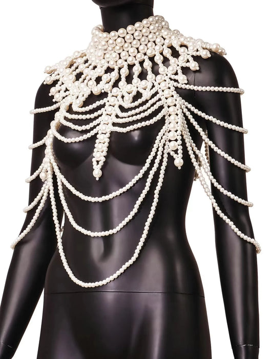 Glam Up Your Look with Handcrafted Faux Pearl Body Adornments