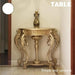 Vintage European Elegance Console Table with Intricate Carvings - Timeless Style & Practical Design
