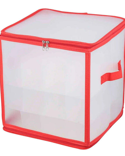 Christmas Ornament Storage Solution - PVC Container for Holiday Decorations