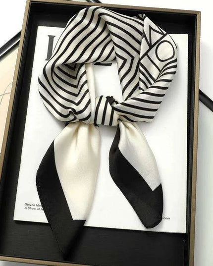 Chic Toddler Elegance: Luxurious 70x70cm Silk Scarf for Ages 6 Months to 4 Years