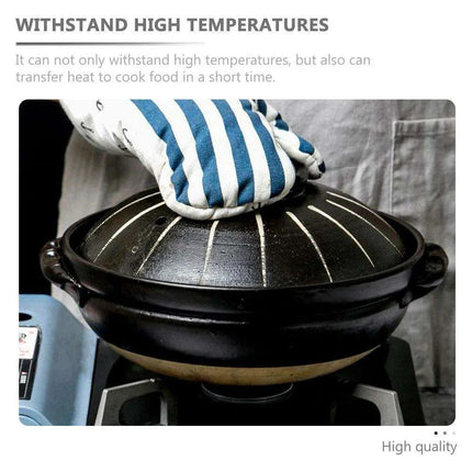 Elegant Japanese Ceramic Soup Pot - 2.6L Versatile Stovetop Cookware