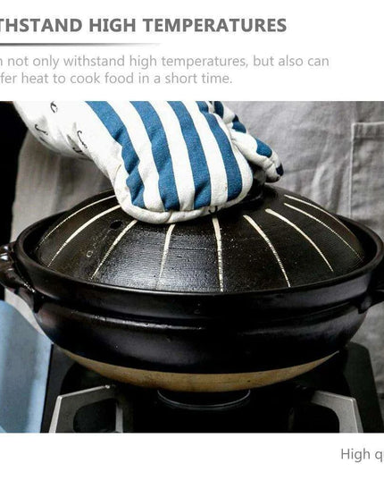 Elegant Japanese Ceramic Soup Pot - 2.6L Versatile Stovetop Cookware