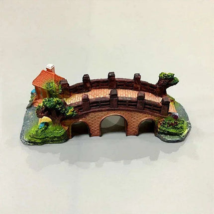 Charming Floral Serving Dish with Artistic Bridge Details