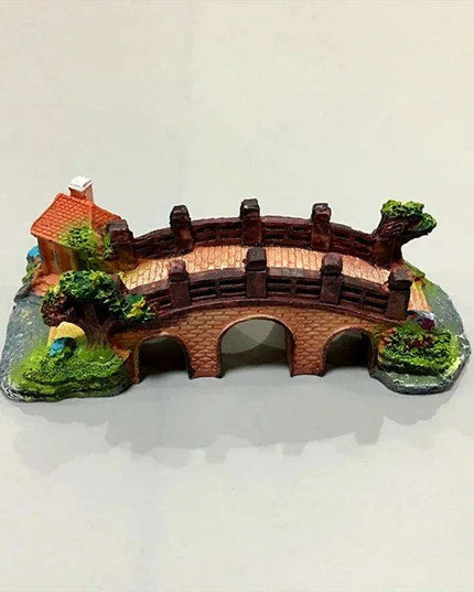 Charming Floral Serving Dish with Artistic Bridge Details