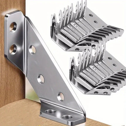 UniFeng Stainless Steel 90° Angle Bracket, Heavy-Duty Furniture Connec
