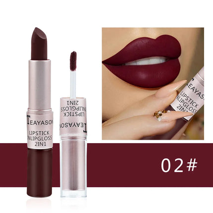 Matte Liquid Lipstick Waterproof Non Transfer Long Wear Pink Lip Gloss Tint Moisturizing Makeup for Women Ladies matte-liquid-lipstick-waterproof-non-transfer-long-wear-pink-lip-gloss-tint-moisturizing-makeup-for-women-ladies