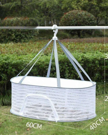 Grey Multi-Layer Mesh Drying Net - Perfect for Vegetables, Laundry, and More
