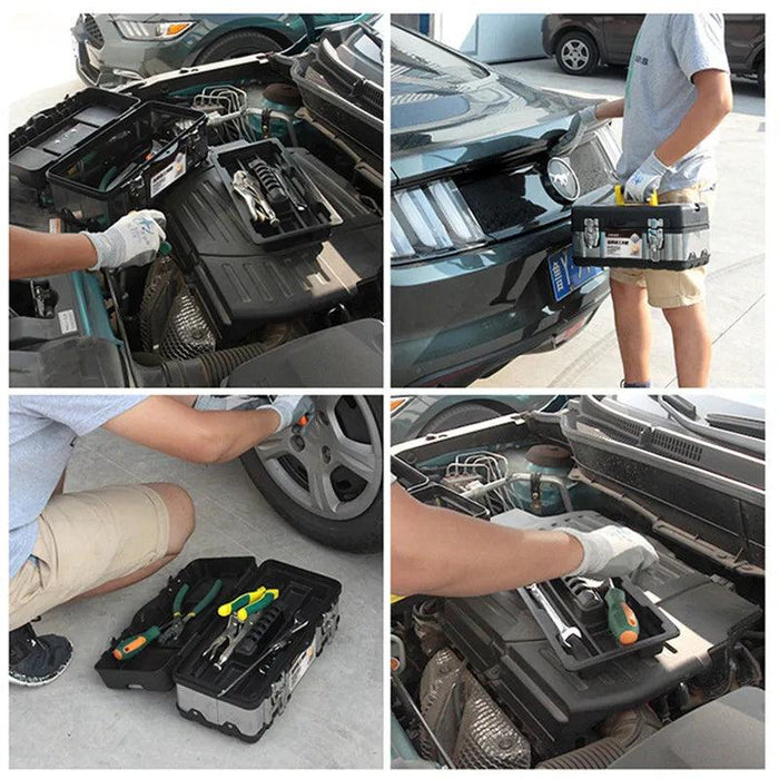 Heavy-Duty Stainless Steel Tool Storage Box for Professionals