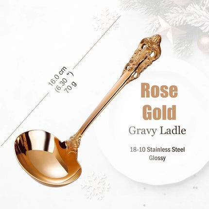 Gold-Finish 18/10 Stainless Steel Flatware — Individual Pieces | Très Elite