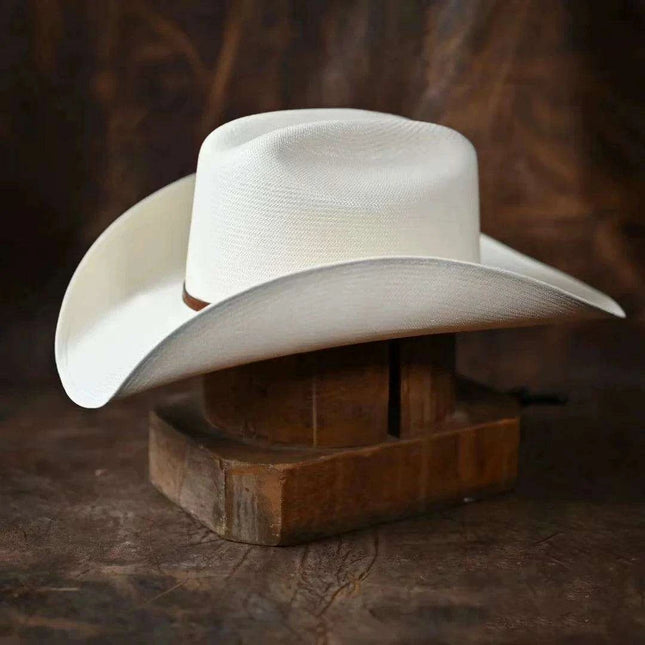 Stylish Handwoven Straw Cowboy Hat - Unisex Summer Sun Protection for 2023