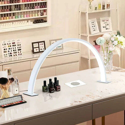 U-Shaped LED Nail Salon Lamp for Enhanced Beauty and Eye Comfort