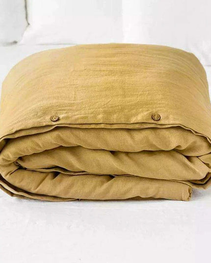 Rustic Washed Flax Linen Bedding Set