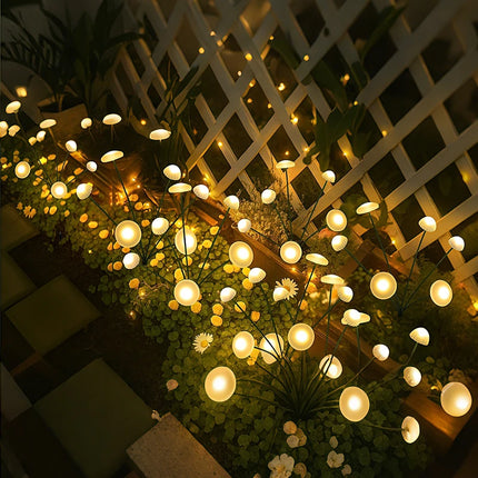 Solar LED Jellyfish Mushroom Garden Stake Lights – IP65, Warm White or RGB