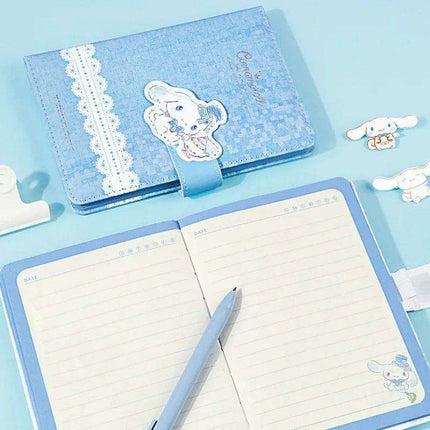 Charming Cinnamoroll Anime Journal with Secure Magnetic Snap Closure