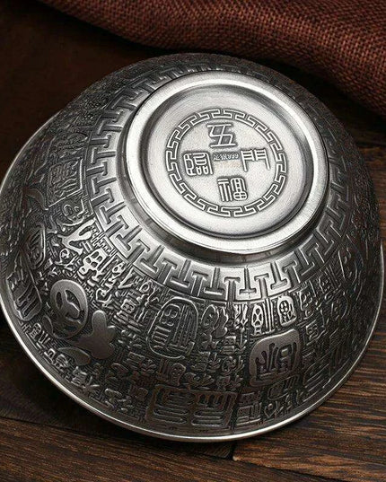 Luxury Handcrafted Sterling Silver Dining Bowl by Big Momofuku