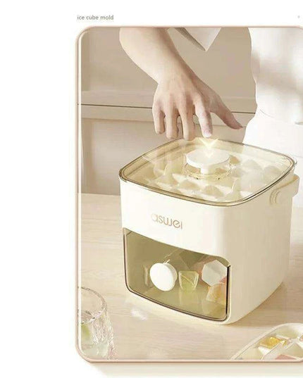 Premium Double Layer Ice Cube Maker - Food Safe Ice Storage Solution