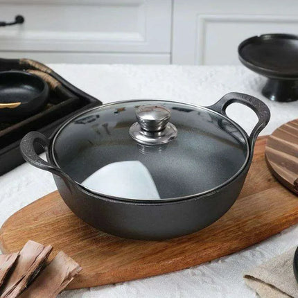 Traditional Asian Cast Iron Cooking Pot - Enhance Your Culinary Journey
