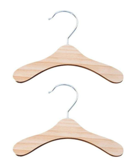 10-Piece Wooden Dog Clothing Hangers - Sturdy and Lightweight Pet Apparel Organizers