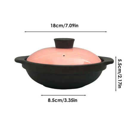 Stylish Ceramic Stew Pot for Gas Stoves - Practical Casserole with Lid for Easy Cooking