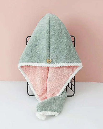 Ultra-Fast Microfiber Hair Drying Cap for Women - Elegant Absorbent Towel Turban