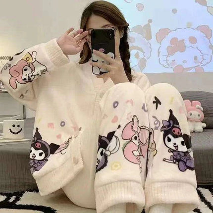 Charming Sanrio Hello Kitty Cosplay Pajama Set for Cozy Nights
