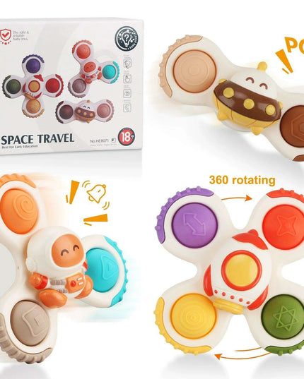 Galactic Splash Spinner Set: Engaging Bath Toys for Young Adventurers