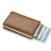 RFID-Blocking Leather Card Holder - Elegant Wallet for Men with Sleek Design