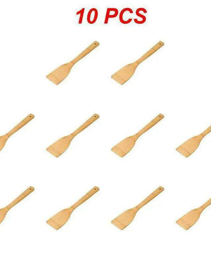 Sustainable Bamboo Cooking Utensil Collection - Essential Kitchen Tool Set