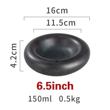 Artisan Japanese Ceramic Dinner Plates Set with Unique Artistic Patterns for Gourmet Dining