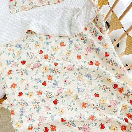 Autumn Comfort Fleece Baby Swaddle and Quilt Blanket