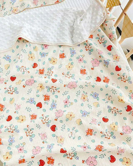 Autumn Comfort Fleece Baby Swaddle and Quilt Blanket