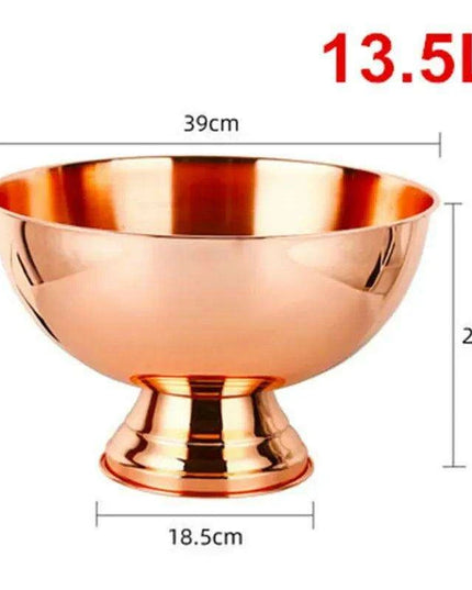 Elegant Stainless Steel Deer Head Beverage Chiller - Premium Ice Bucket