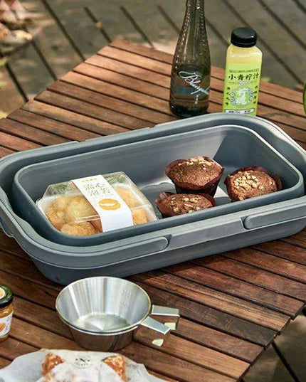 Ultimate All-in-One Picnic Basket for Outdoor Adventures - Compact and Versatile Storage Solution