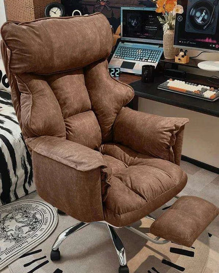 Sleek Nordic Leather Ergonomic Recliner - The Perfect Blend of Comfort for Gaming and Leisure