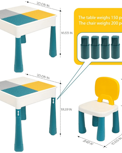 Children's Interactive Study Desk and Chair Bundle - Innovative Learning Set for Young Minds