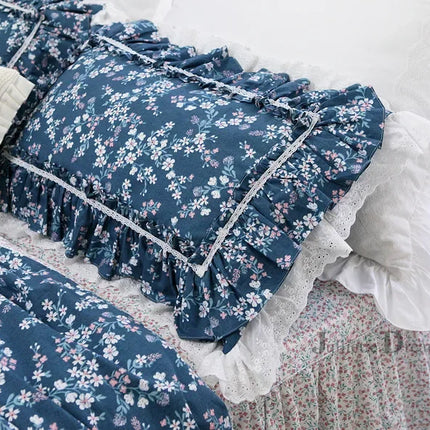 2pcs Pastoral Print Pillow Case Luxruy Ruffle Lace Pillow Cover Bedding Cushion Cases Home Decor Pillow Sham Satin Pillowcase 2pcs-pastoral-print-pillow-case-luxruy-ruffle-lace-pillow-cover-bedding-cushion-cases-home-decor-pillow-sham-satin-pillowcase