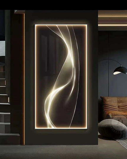 Luxe Crystal and Aluminum LED Wall Sconce with Porcelain Detailing