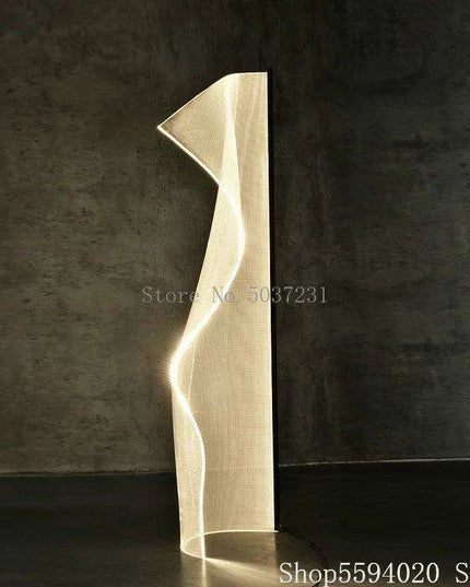 Avant-Garde LED Acrylic Floor Lamp with Unique Irregular Design for Chic Interiors