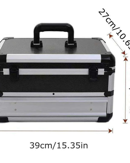 Ultimate Ergonomic Aluminum Toolbox with Organized Drawers - The Perfect Portable Storage Solution