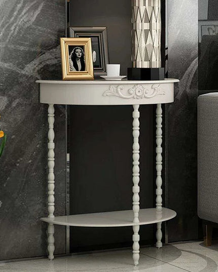 Chic European Wooden Console Table - Stylish Accent for Home Entryways